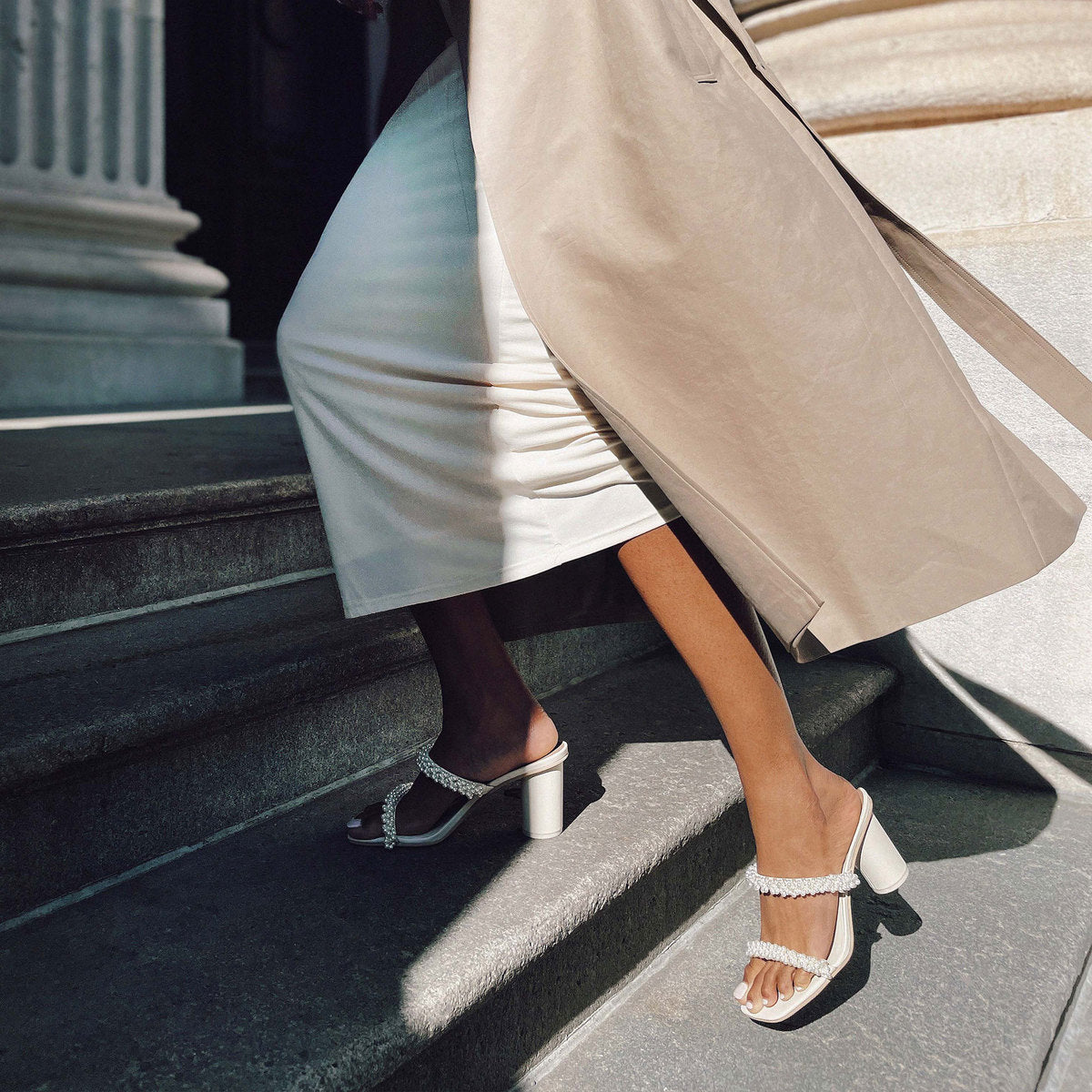 Dolce Vita SHOES | NOEL Heels Vanilla Pearls | Vanilla Pearl Bead Heels
 – Dolce Vita