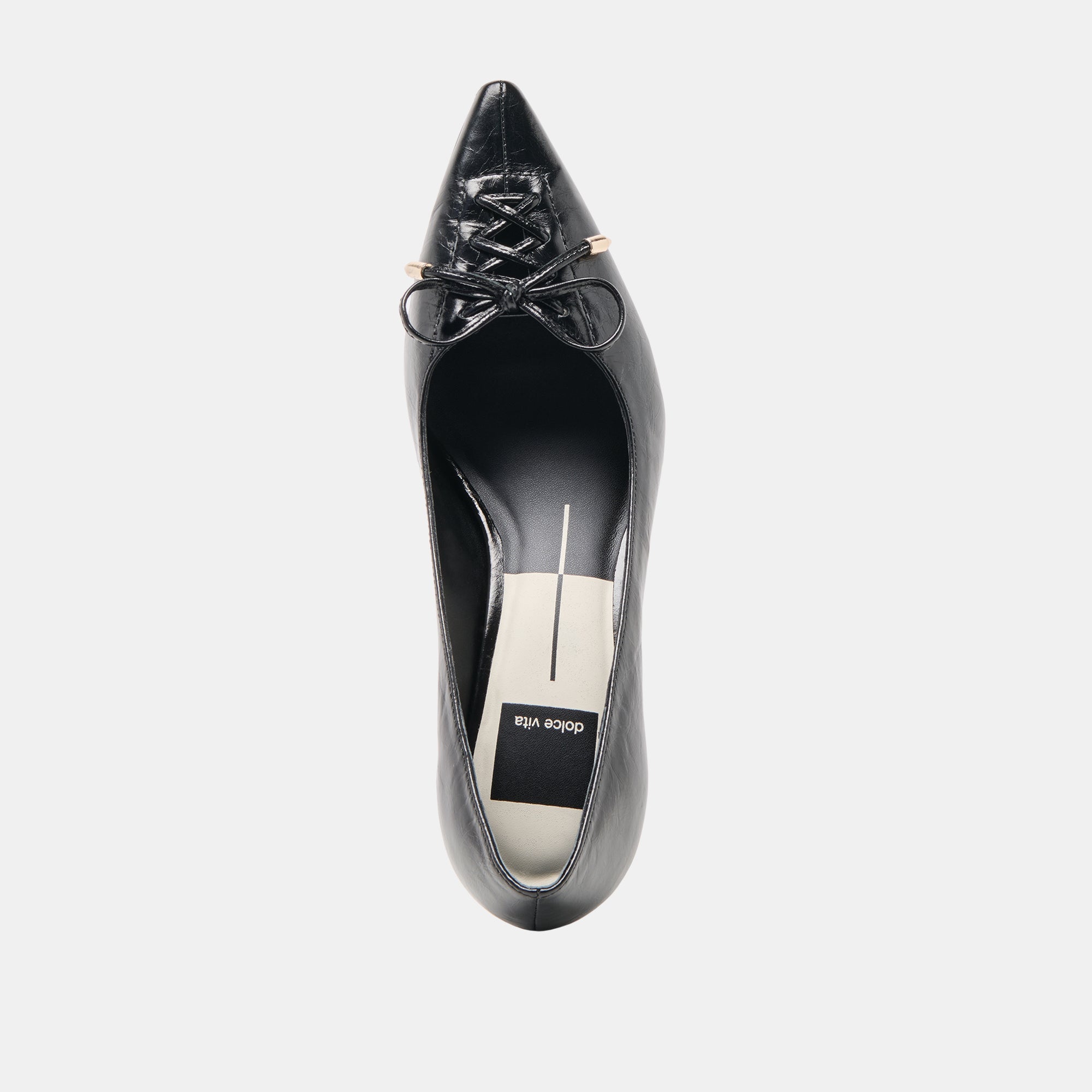 Dolce Vita SHOES | Clarie Midnight Crinkle Patent Leather Heels