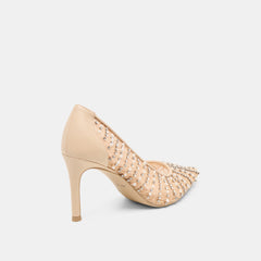 Dolce Vita SHOES | Kashe Pearl Blush Lace Mesh Heels