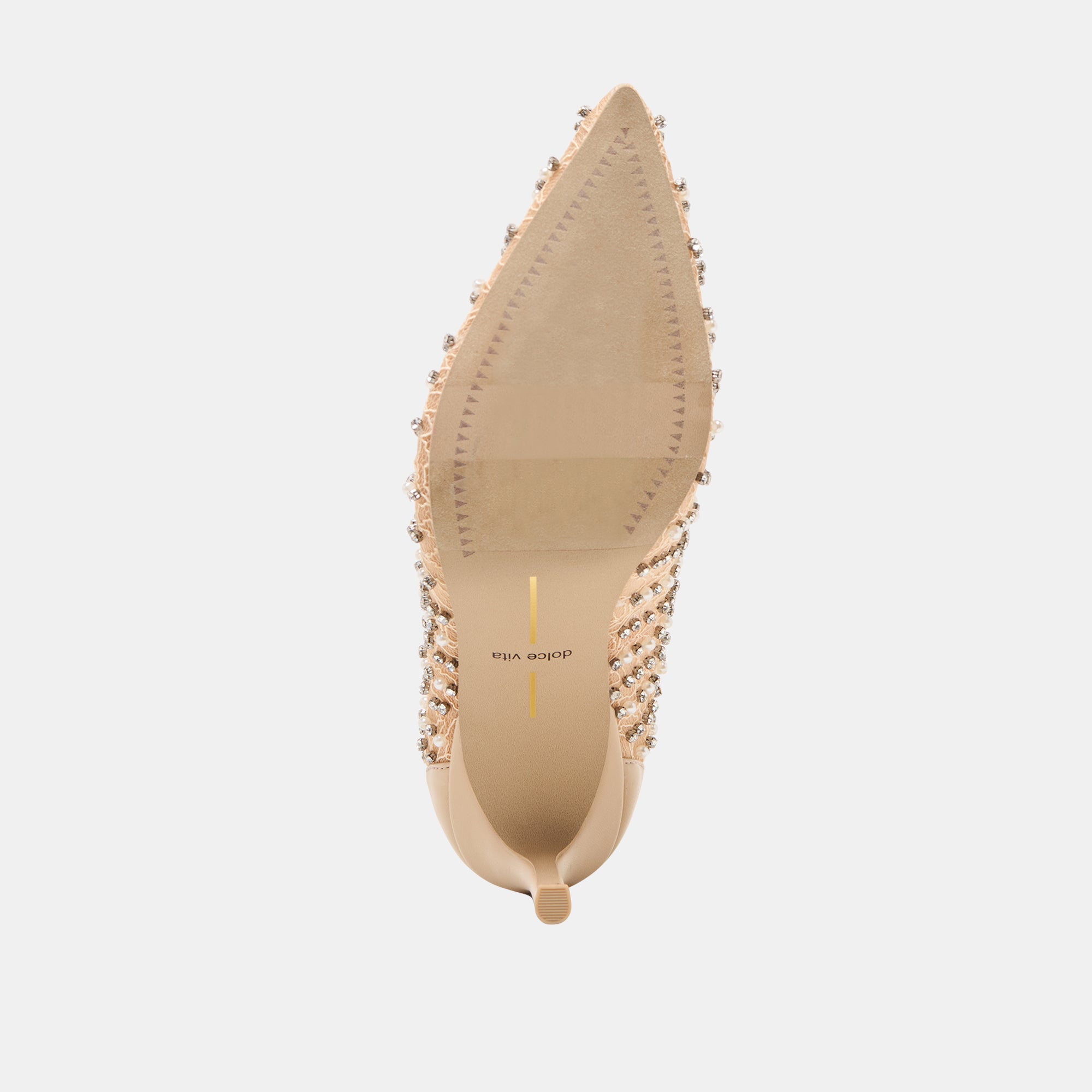 Dolce Vita SHOES | Kashe Pearl Blush Lace Mesh Heels