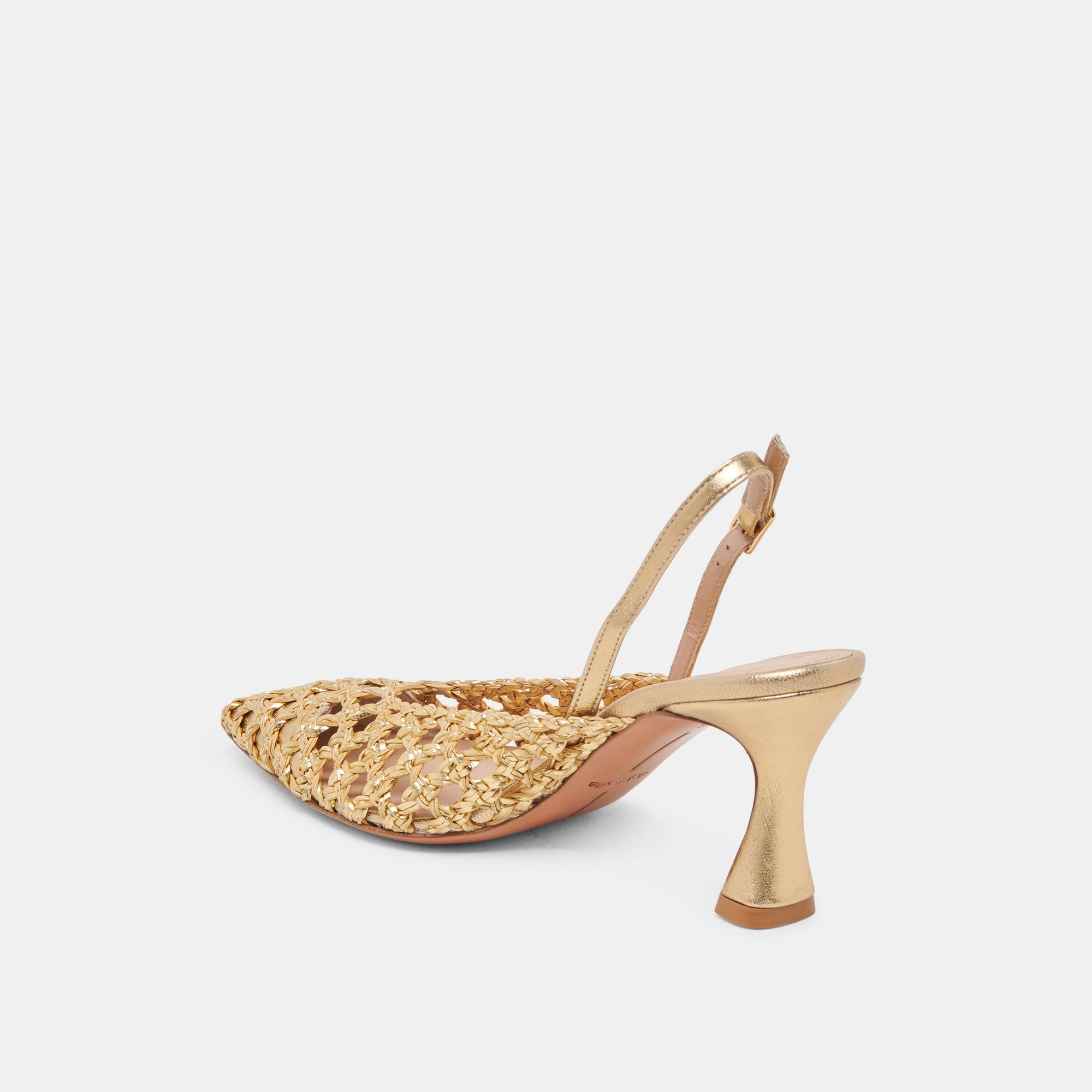 Dolce Vita SHOES | GLORIA HEELS GOLD WOVEN
 – Dolce Vita