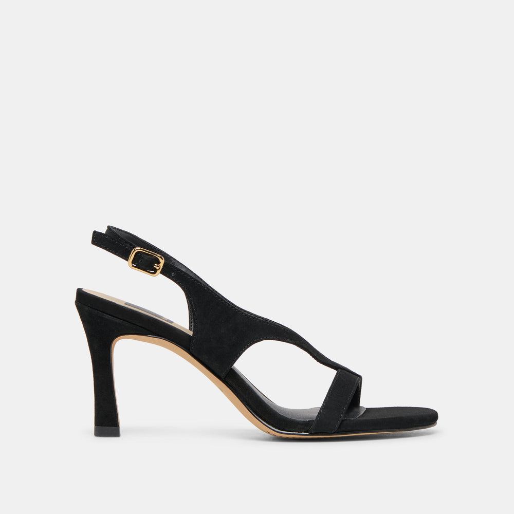 Dolce Vita SHOES | Izela Onyx Suede Heels