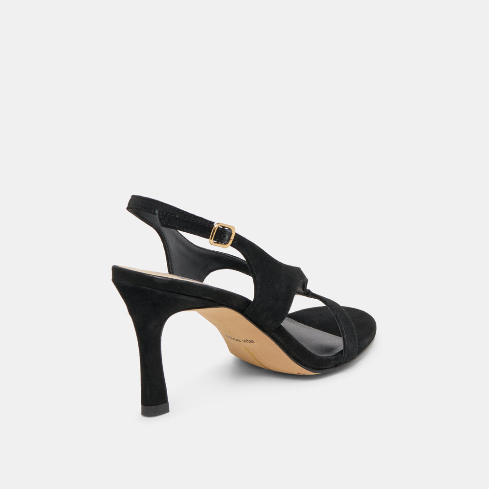 Dolce Vita SHOES | Izela Onyx Suede Heels