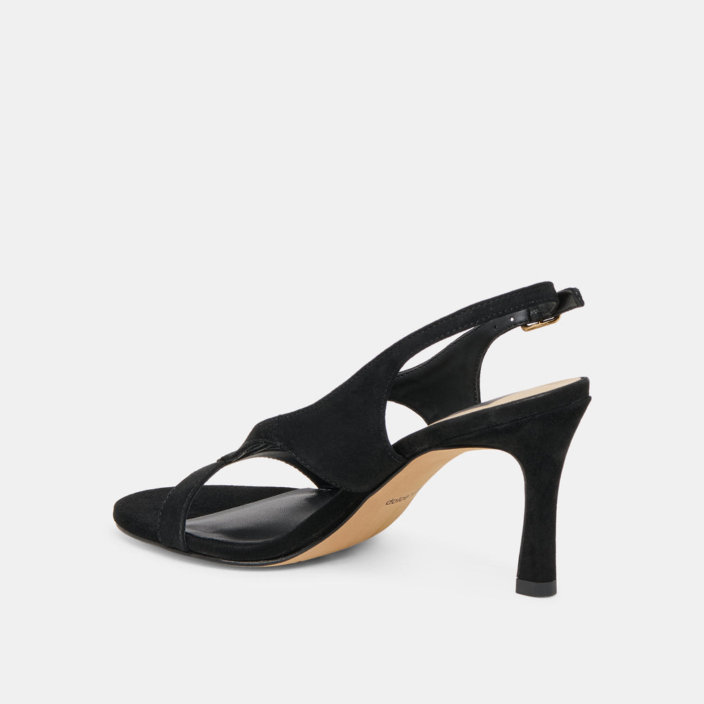 Dolce Vita SHOES | Izela Onyx Suede Heels