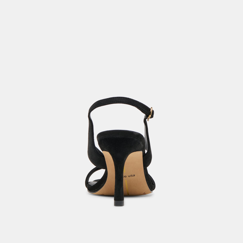 Dolce Vita SHOES | Izela Onyx Suede Heels