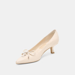 Dolce Vita SHOES | Clarie Bone Crinkle Patent Leather Heels