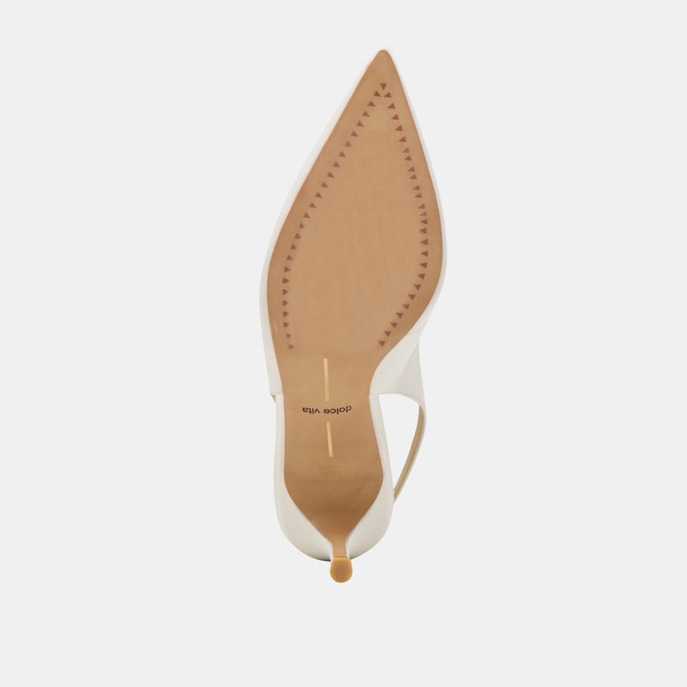 Dolce Vita SHOES | ELASI HEELS WHITE LEATHER
 – Dolce Vita