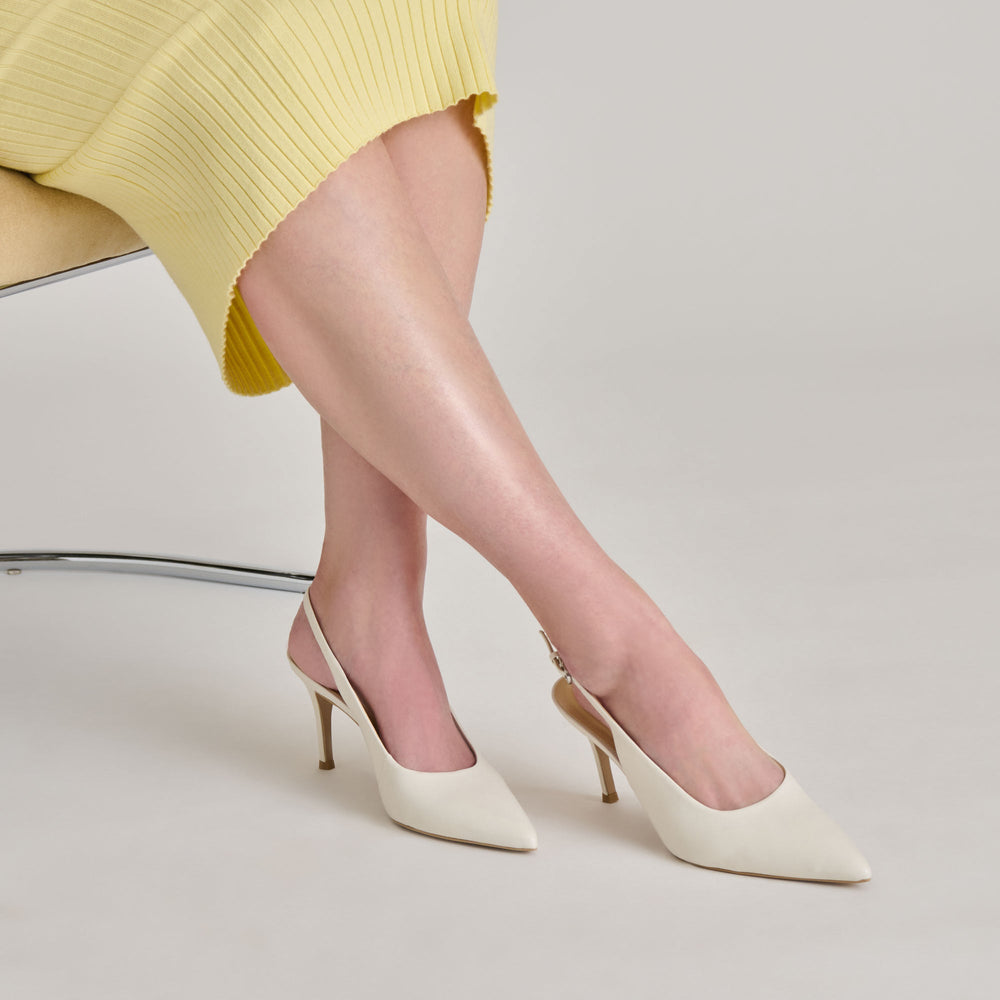 Dolce Vita SHOES | ELASI HEELS WHITE LEATHER
 – Dolce Vita