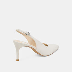Dolce Vita SHOES | ELASI HEELS WHITE LEATHER
 – Dolce Vita