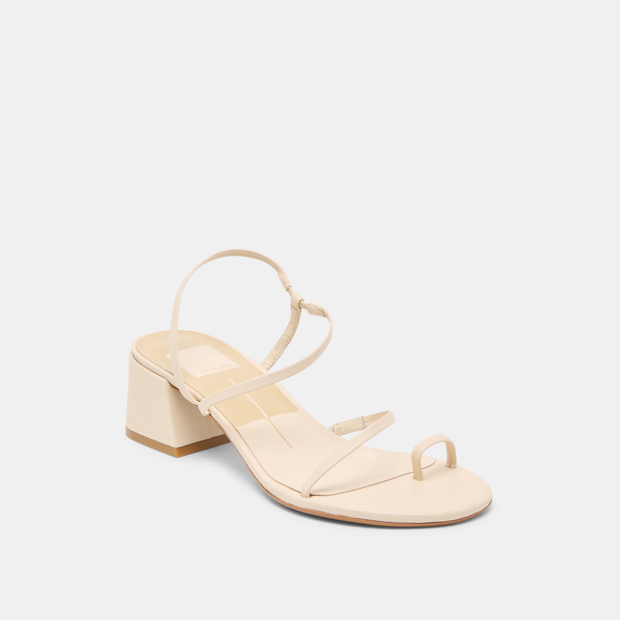 Dolce Vita SHOES | Trini Creme Leather Heels