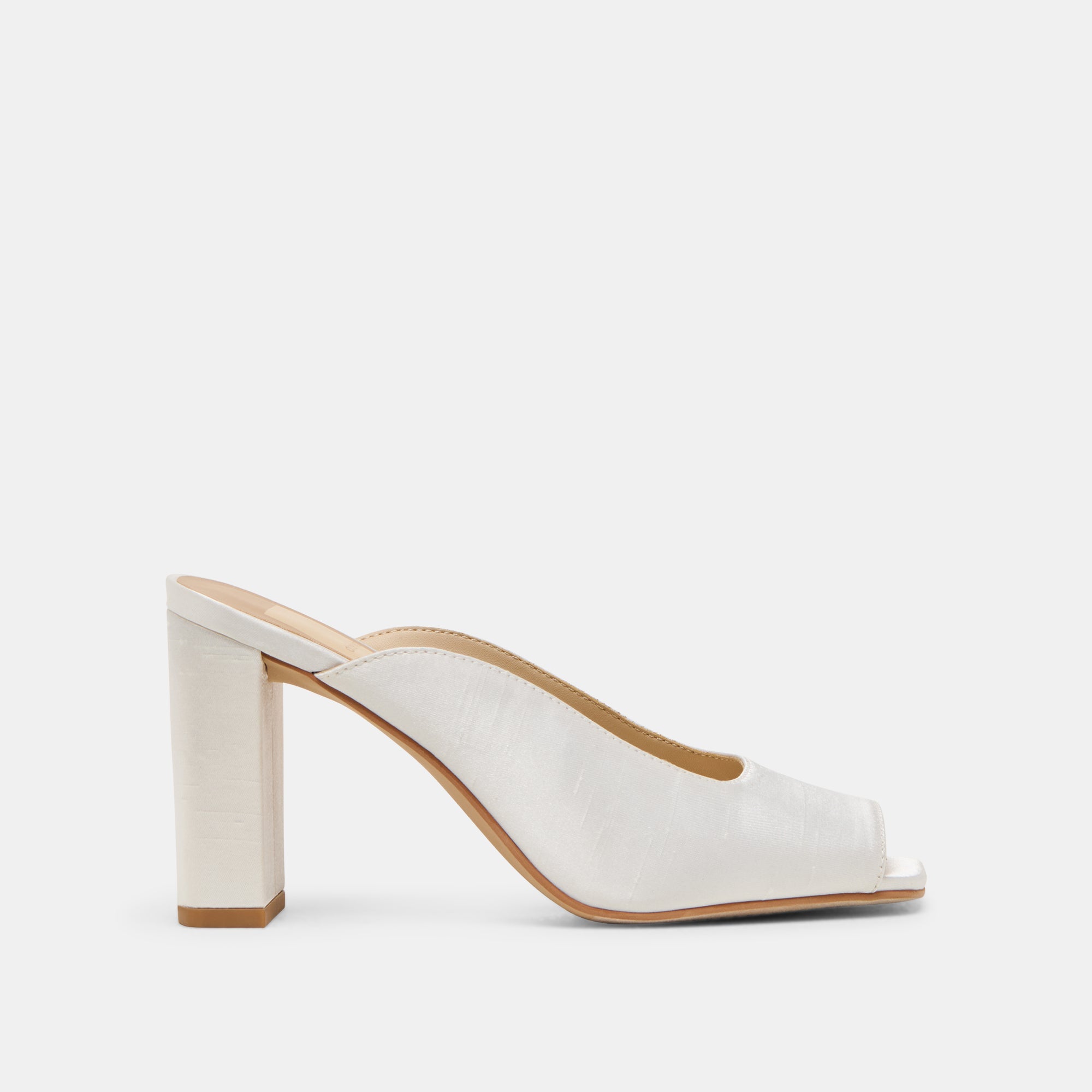 Dolce Vita SHOES | Sabela Off White Satin Heels