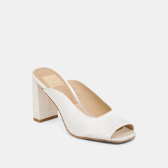 Dolce Vita SHOES | Sabela Off White Satin Heels