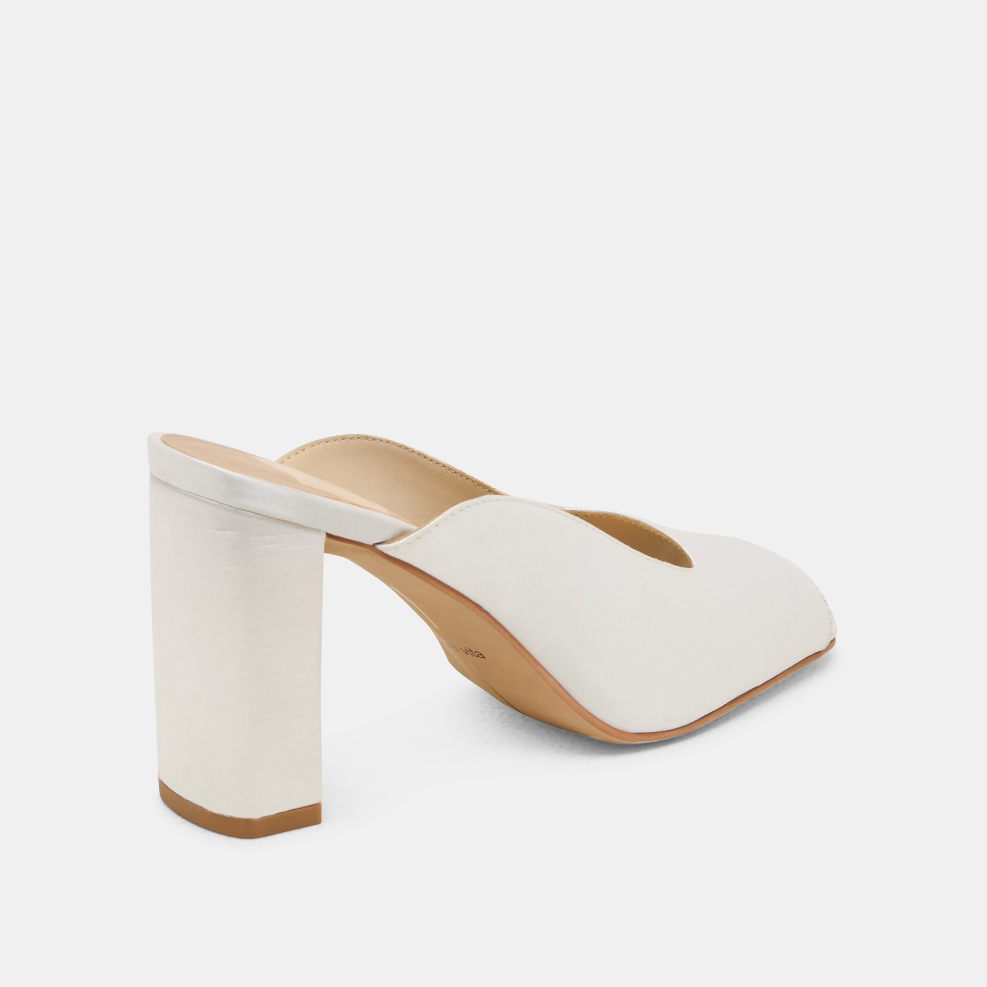 Dolce Vita SHOES | Sabela Off White Satin Heels