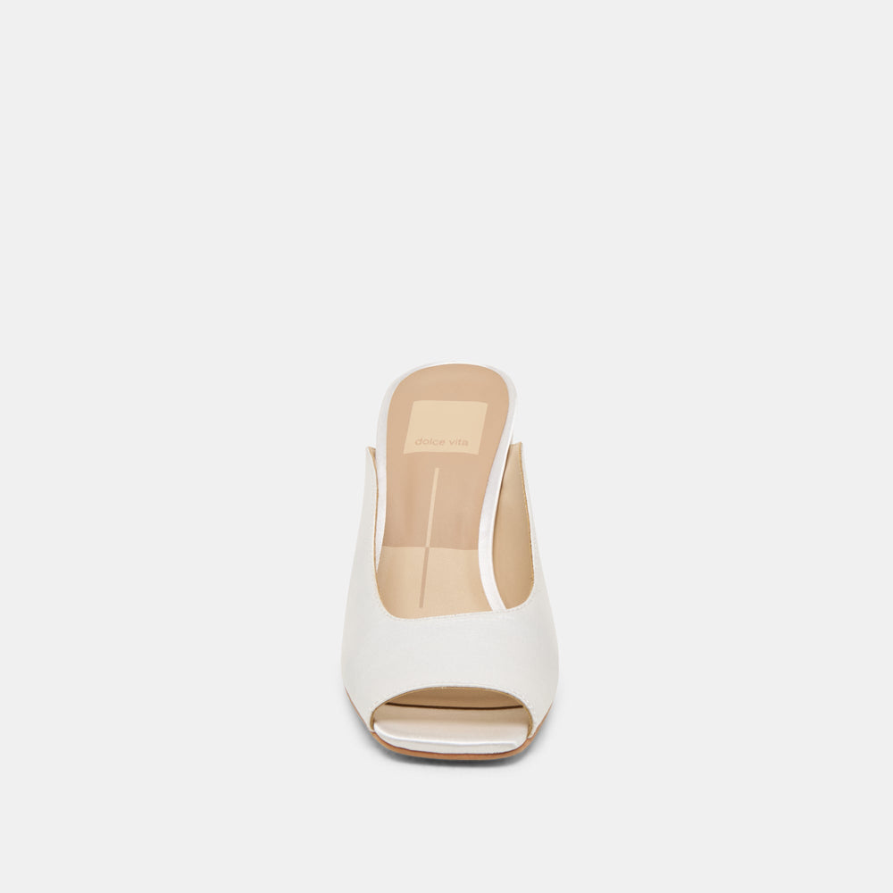 Dolce Vita SHOES | Sabela Off White Satin Heels