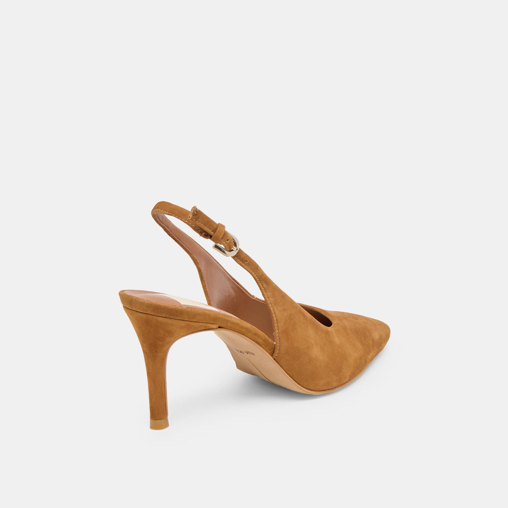 Dolce Vita SHOES | Elasi Brown Nubuck Heels