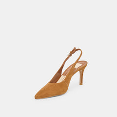 Dolce Vita SHOES | Elasi Brown Nubuck Heels