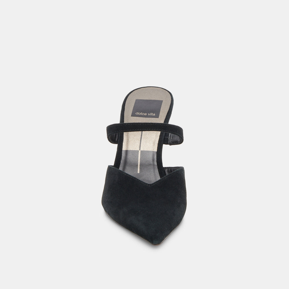 Dolce Vita SHOES | KANIKA WIDE HEELS ONYX SUEDE
 – Dolce Vita