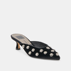 Dolce Vita SHOES | Clara Nero Velvet Heels