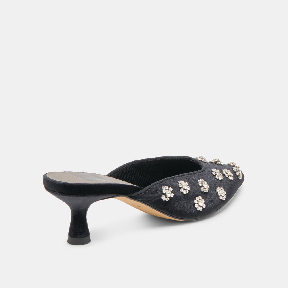 Dolce Vita SHOES | Clara Nero Velvet Heels