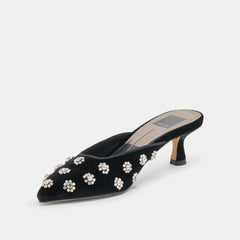 Dolce Vita SHOES | Clara Nero Velvet Heels