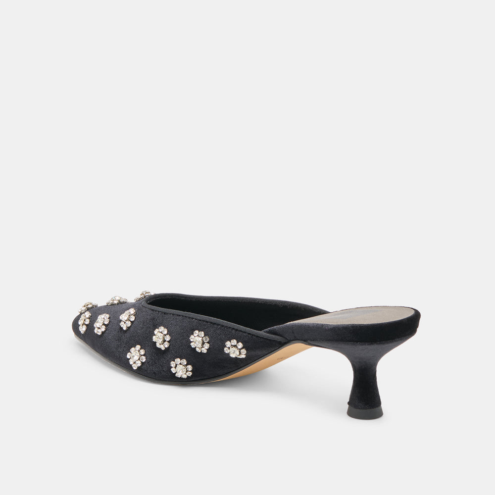 Dolce Vita SHOES | Clara Nero Velvet Heels