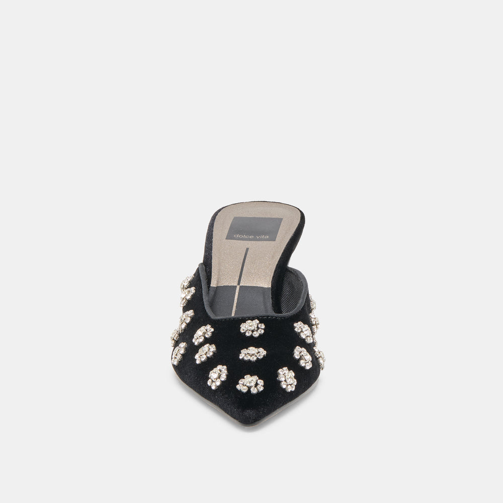 Dolce Vita SHOES | Clara Nero Velvet Heels