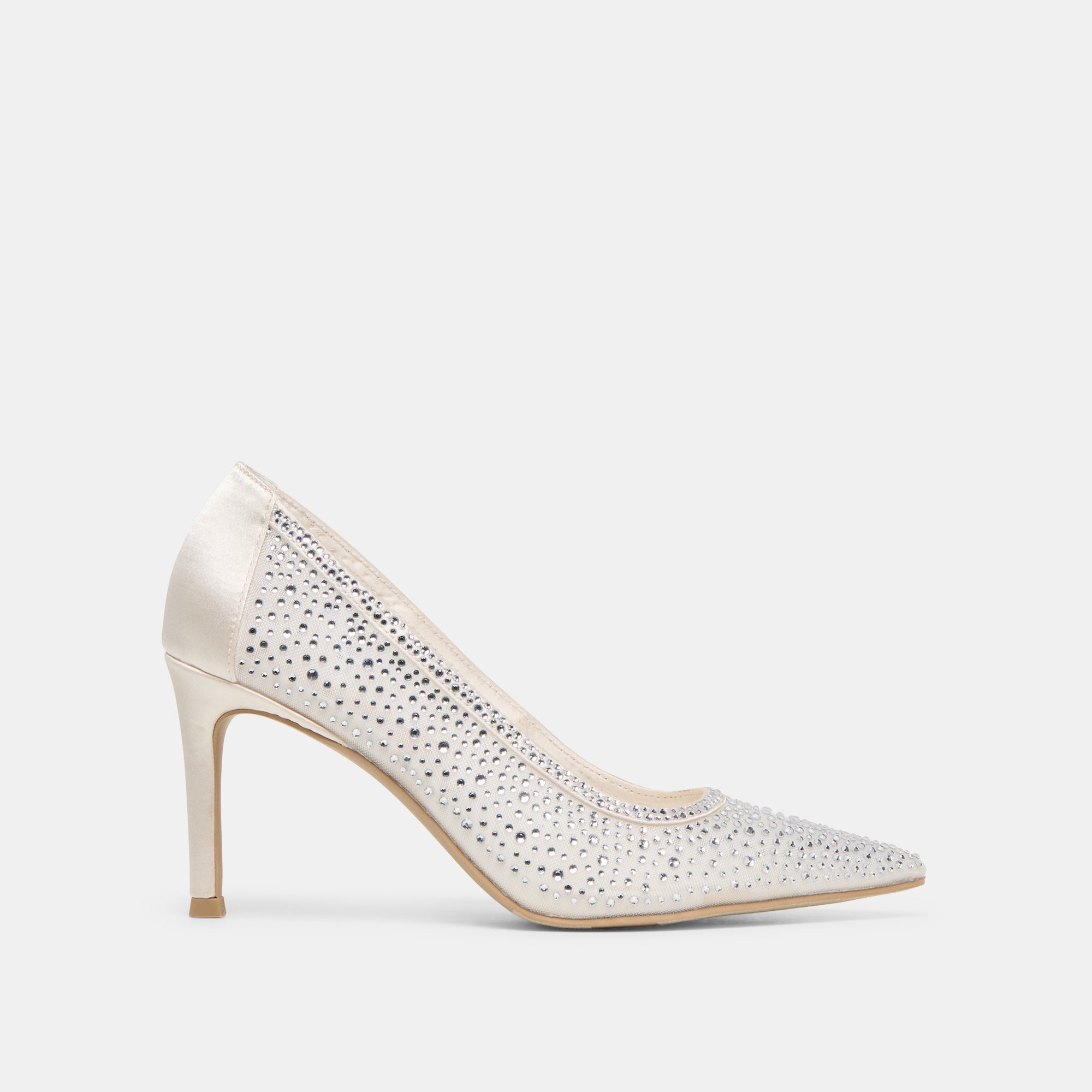 Dolce Vita SHOES | Kashe Crystal White Mesh Heels