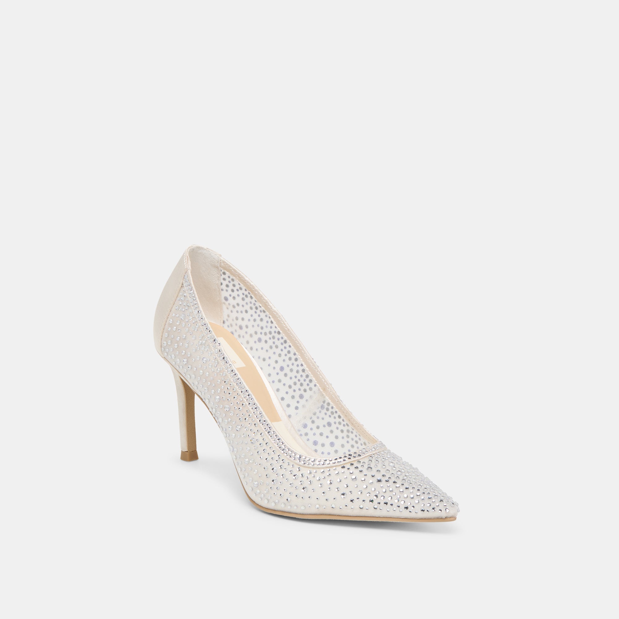 Dolce Vita SHOES | Kashe Crystal White Mesh Heels