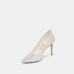 Dolce Vita SHOES | Kashe Crystal White Mesh Heels