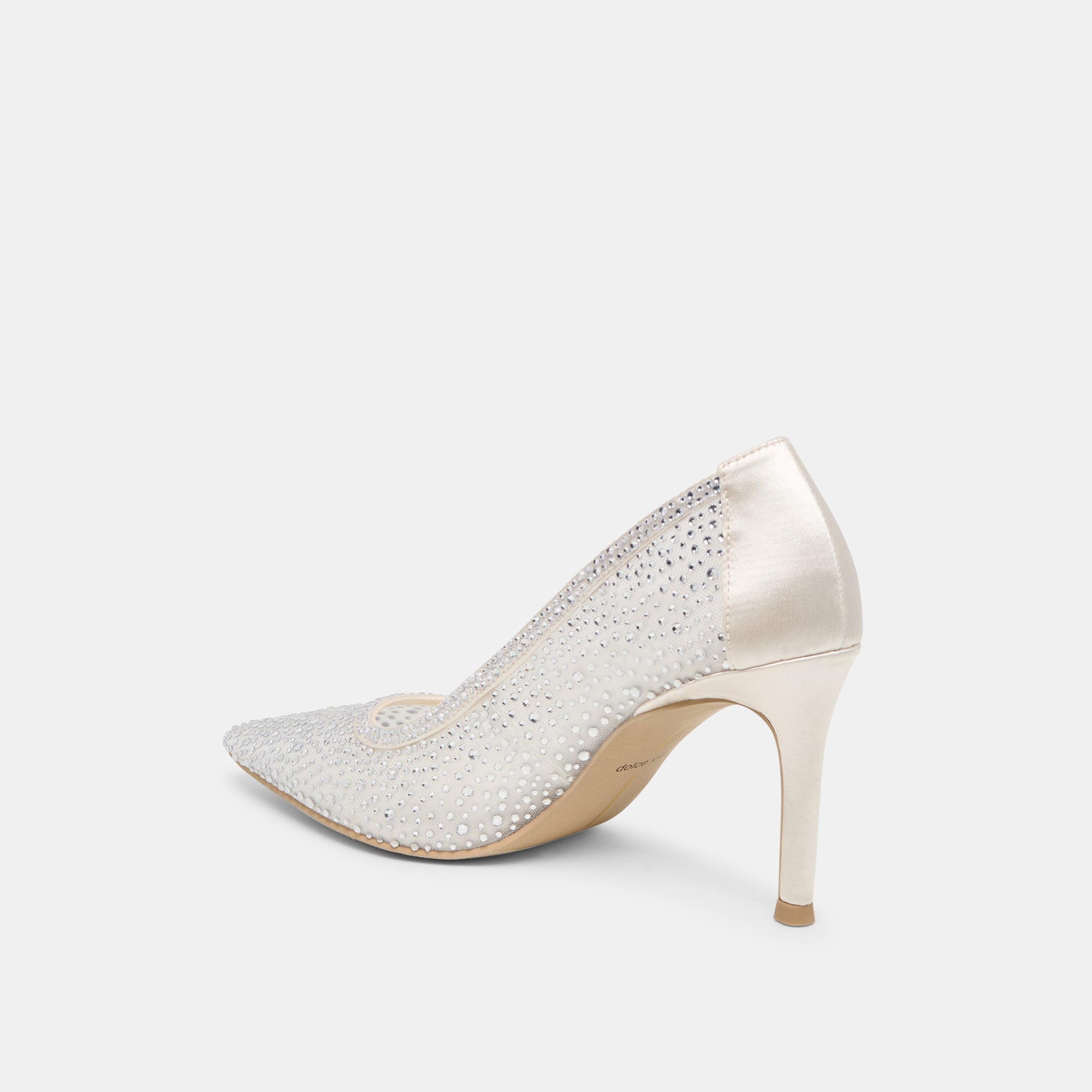 Dolce Vita SHOES | Kashe Crystal White Mesh Heels
