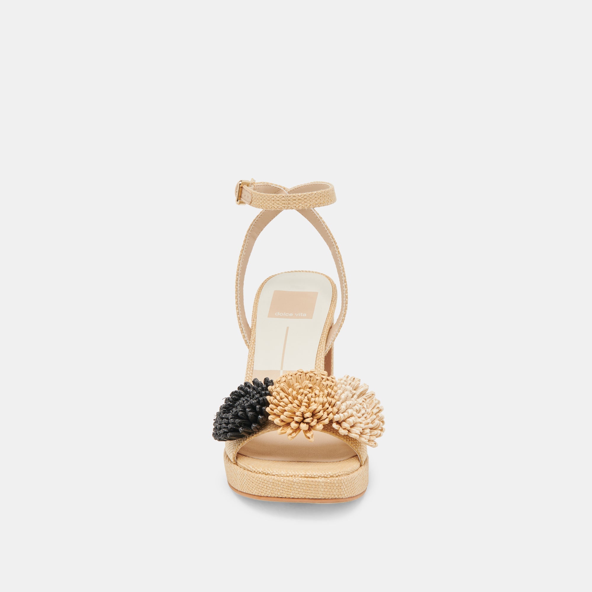 Dolce Vita SHOES | OLIVEA HEELS BLACK NATURAL RAFFIA
 – Dolce Vita