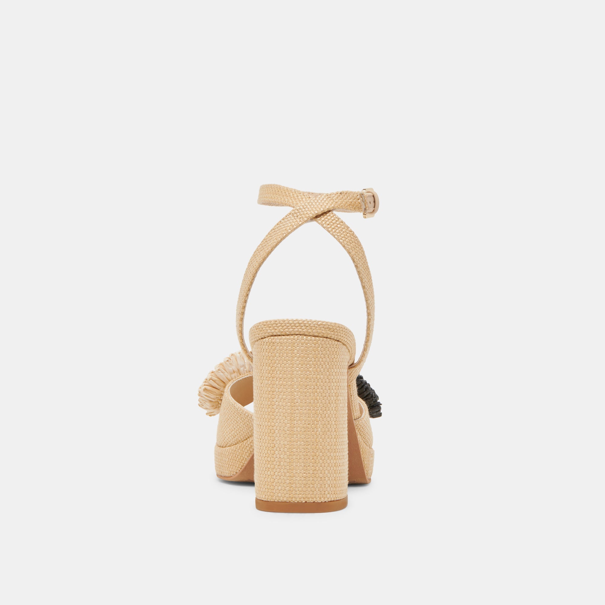 Dolce Vita SHOES | OLIVEA HEELS BLACK NATURAL RAFFIA
 – Dolce Vita