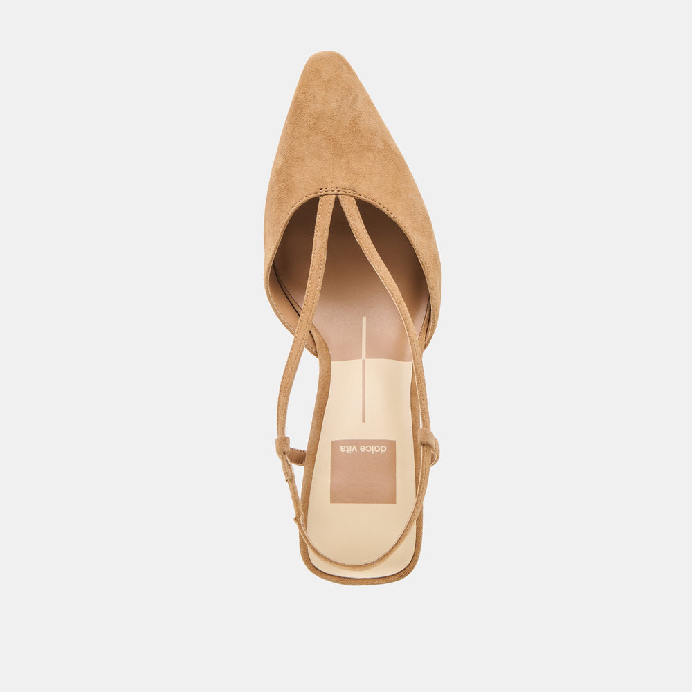 Dolce Vita SHOES | Ginay Lt Brown Suede Heels