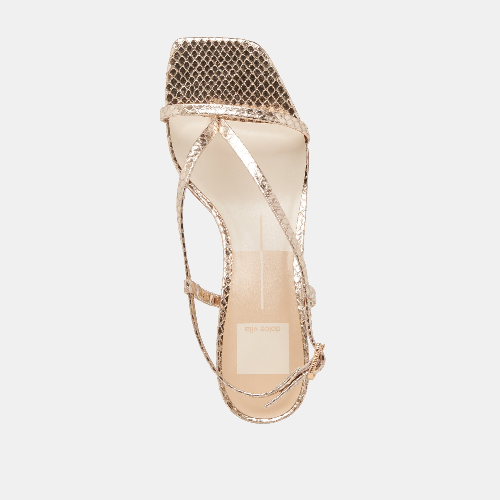 Dolce Vita SHOES | LAURY HEELS CHAMPAGNE EMBOSSED LEATHER
 – Dolce Vita