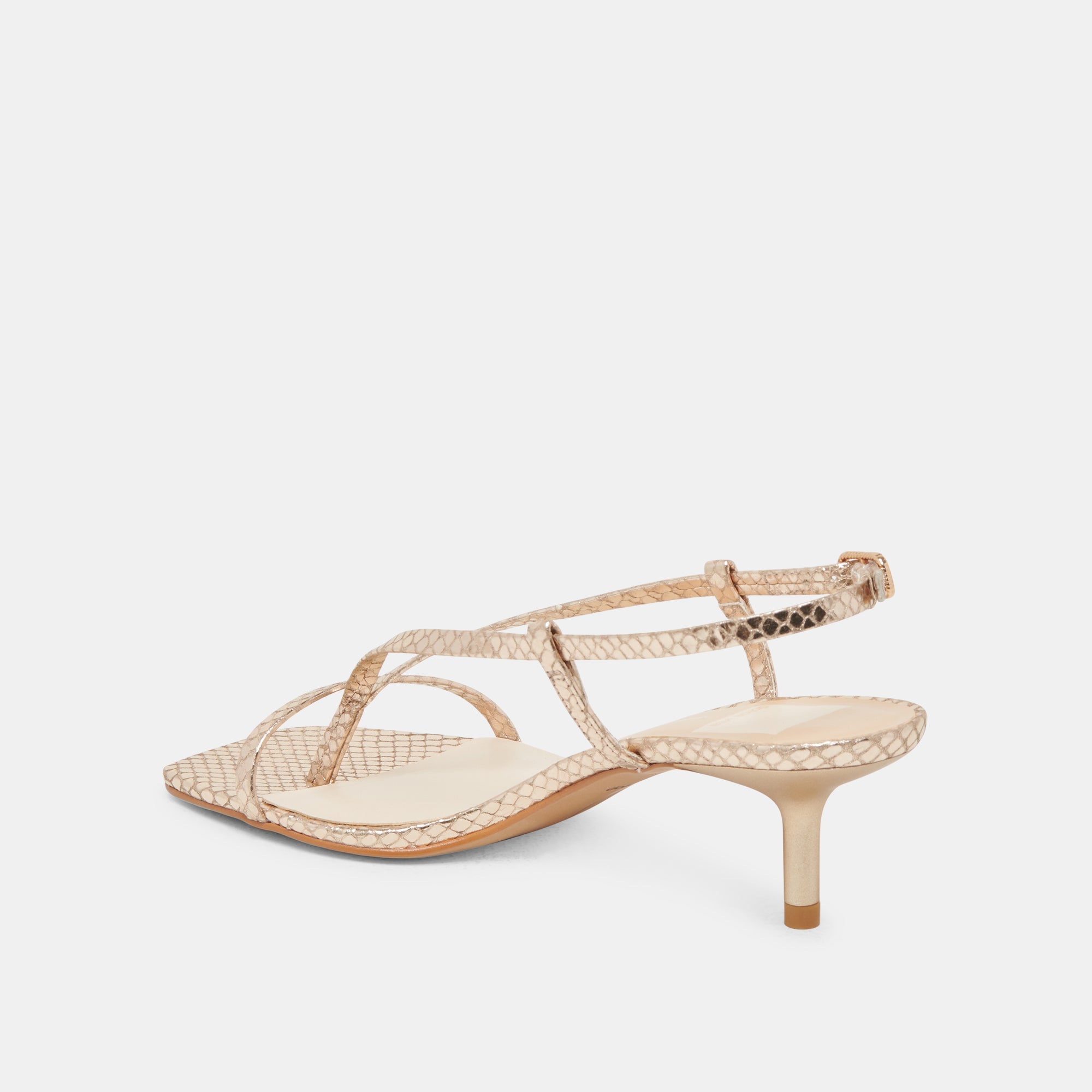 Dolce Vita SHOES | LAURY HEELS CHAMPAGNE EMBOSSED LEATHER
 – Dolce Vita