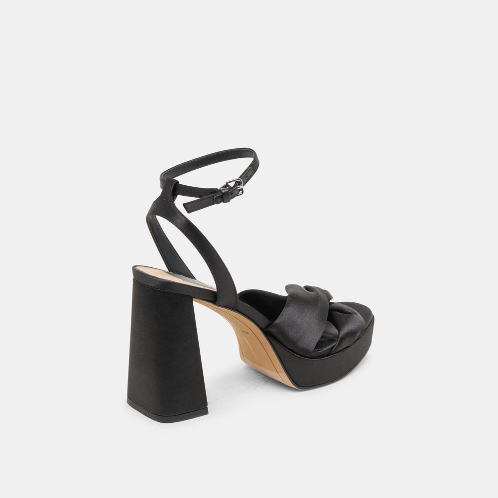 Dolce Vita SHOES | PARLO HEELS ONYX SATIN
 – Dolce Vita