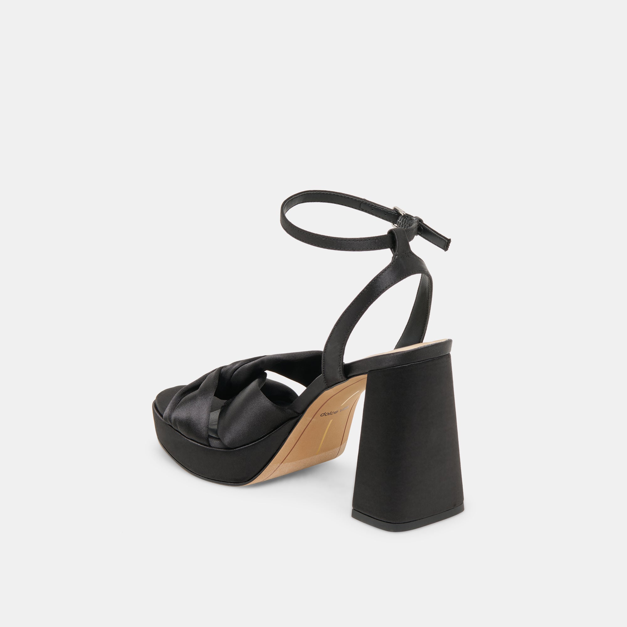 Dolce Vita SHOES | PARLO HEELS ONYX SATIN
 – Dolce Vita