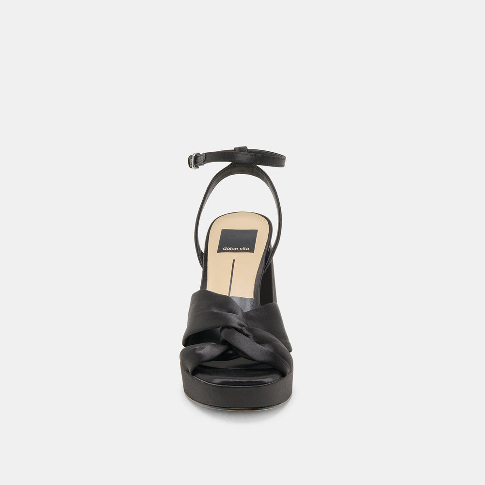Dolce Vita SHOES | PARLO HEELS ONYX SATIN
 – Dolce Vita