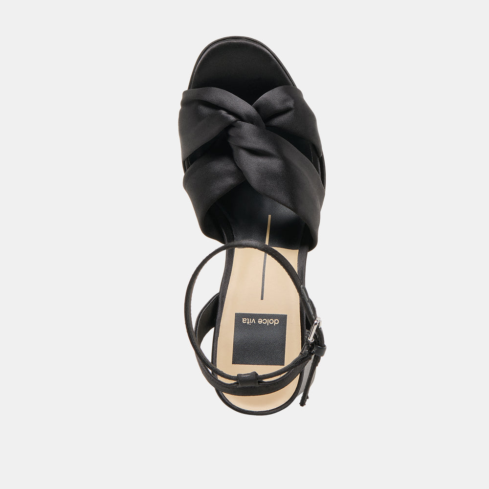 Dolce Vita SHOES | PARLO HEELS ONYX SATIN
 – Dolce Vita