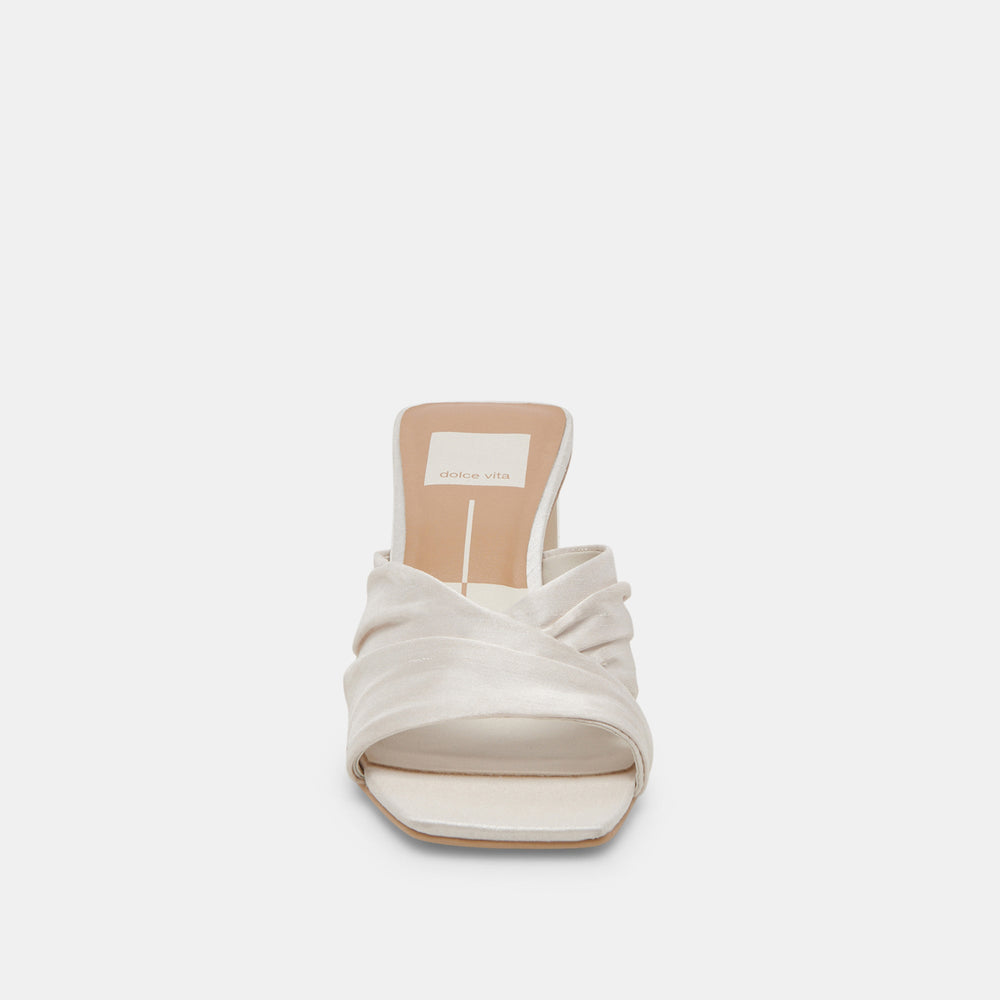 Dolce Vita SHOES | CARLAN HEELS OFF WHITE SILK
 – Dolce Vita