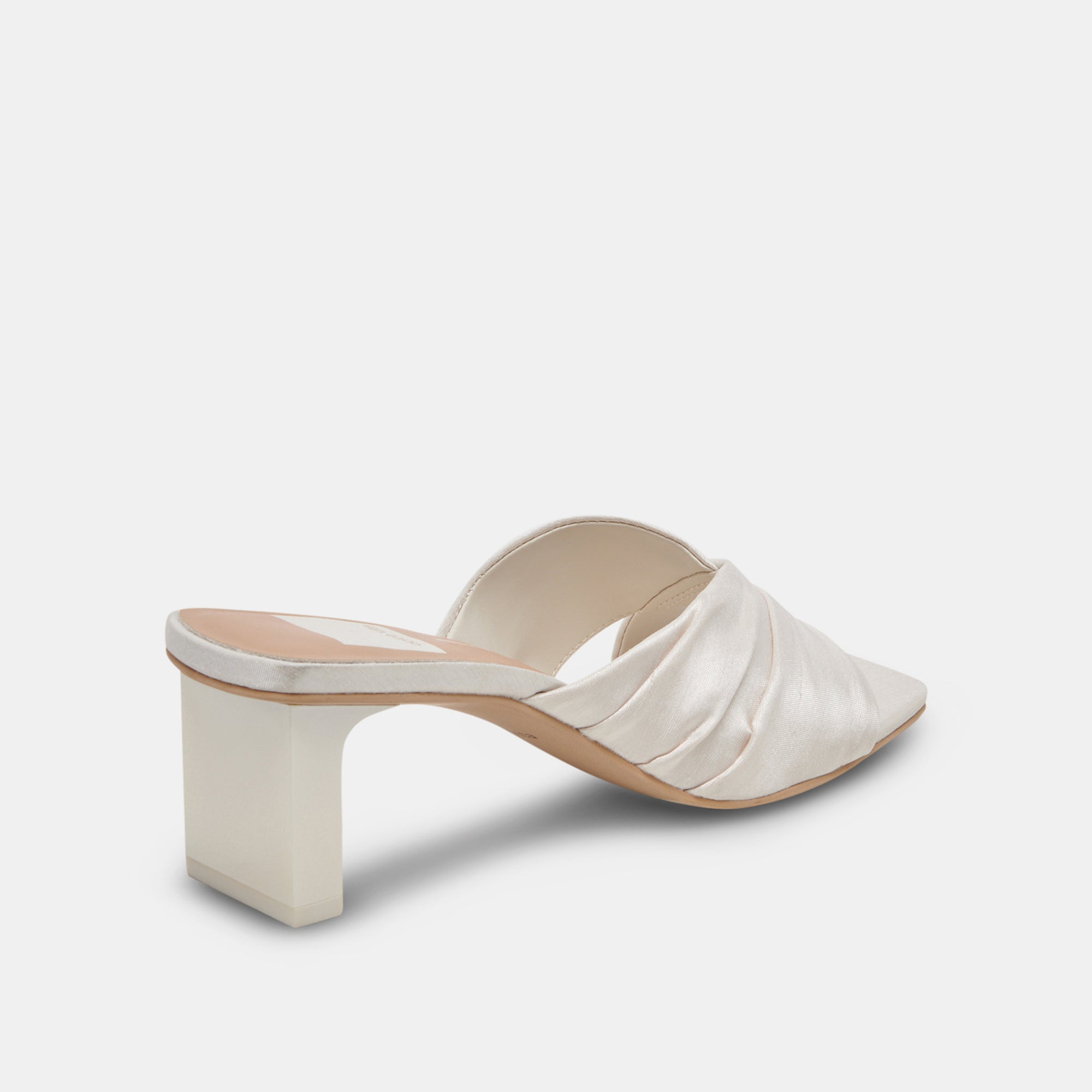 Dolce Vita SHOES | CARLAN HEELS OFF WHITE SILK
 – Dolce Vita