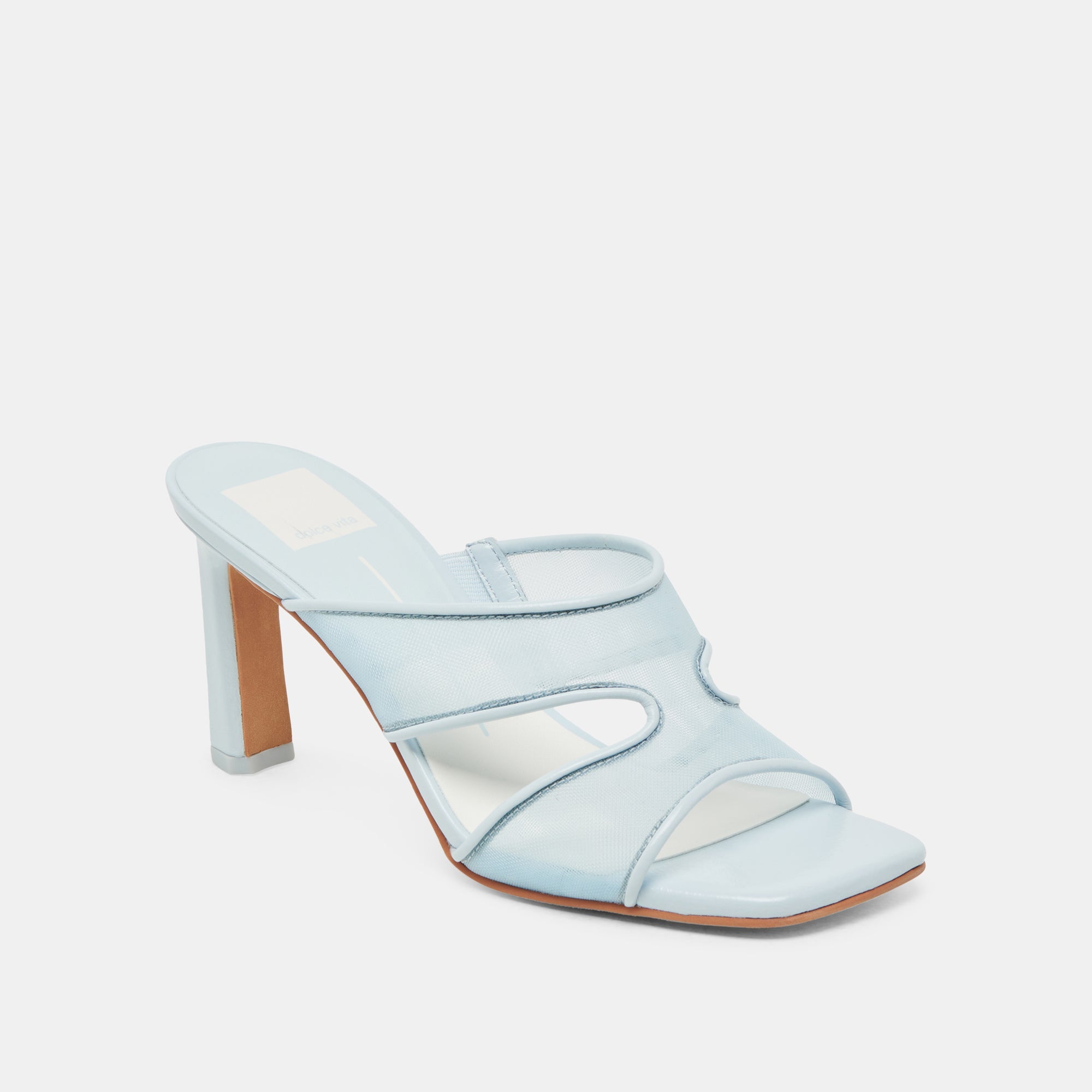 Dolce Vita SHOES | Gitel Wide Ice Blue Mesh Heels