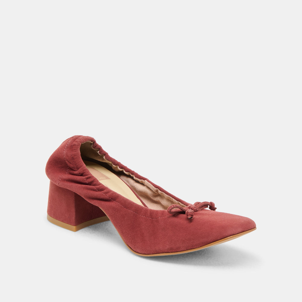 Dolce Vita SHOES | Karmin Brandy Suede Heels