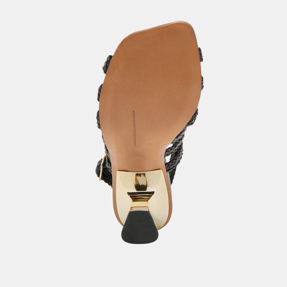 Dolce Vita SHOES | SICILY HEELS BLACK WOVEN LEATHER
 – Dolce Vita