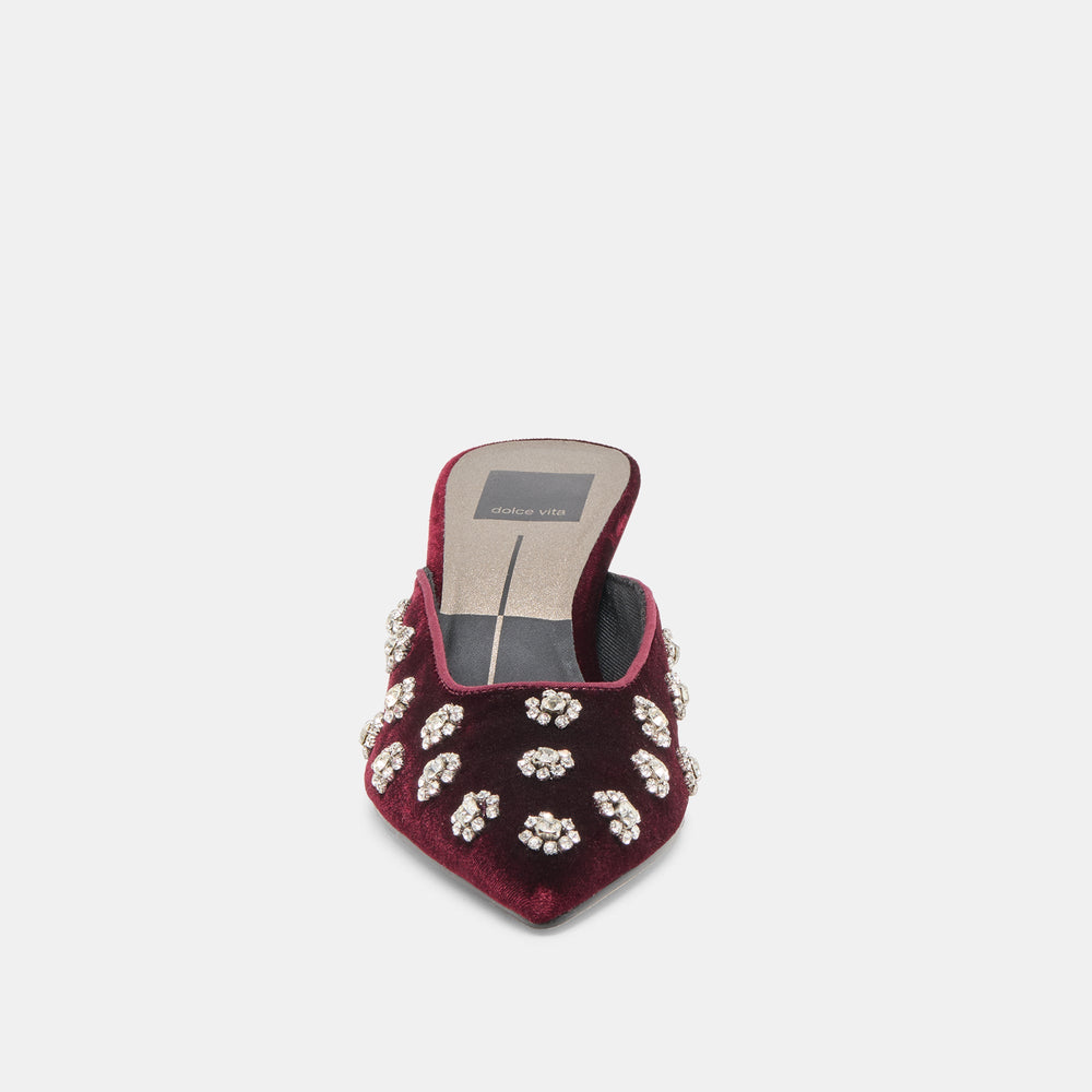 Dolce Vita SHOES | Clara Bordeaux Velvet Heels