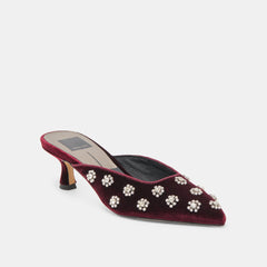 Dolce Vita SHOES | Clara Bordeaux Velvet Heels