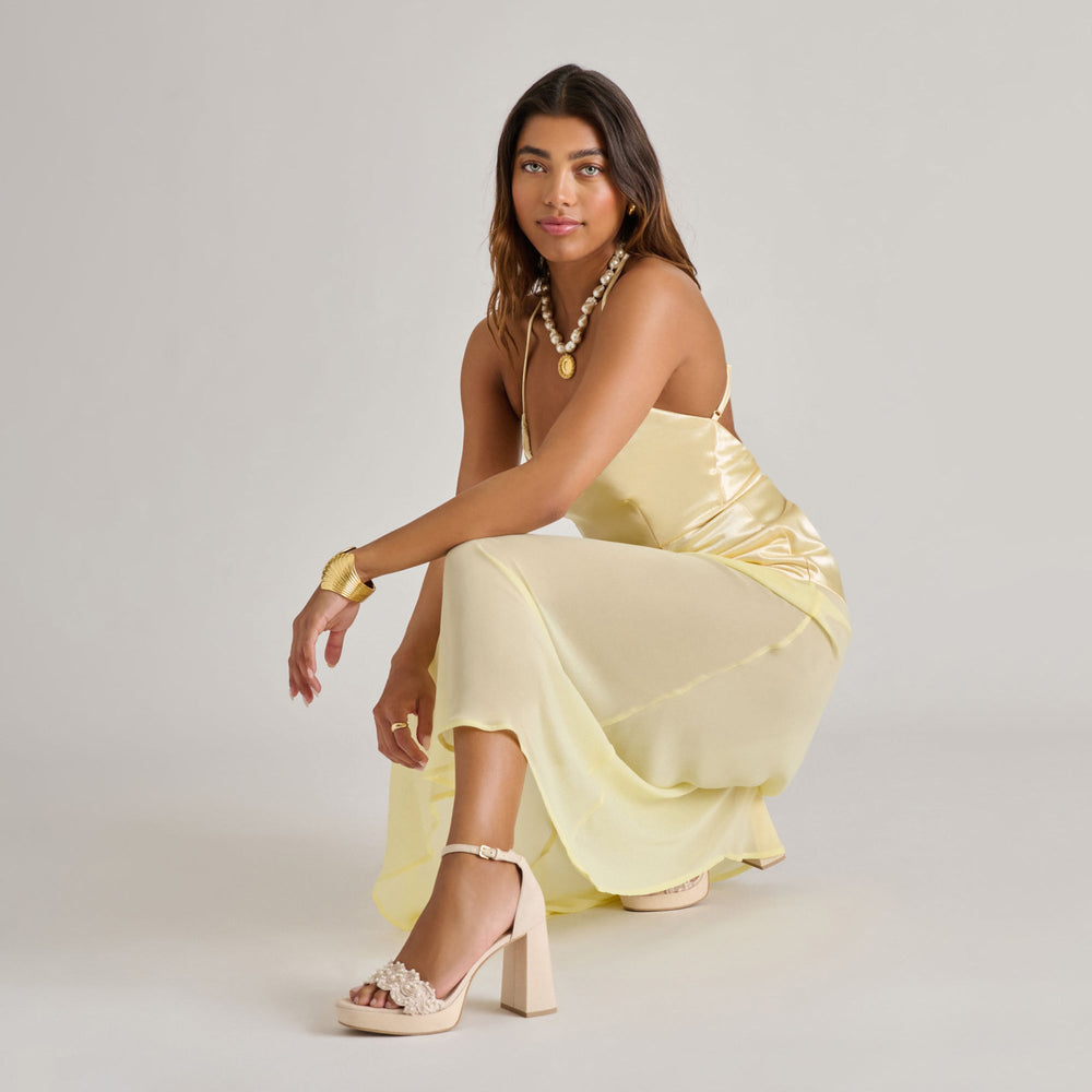 Dolce Vita SHOES | PELTIN PEARL HEELS VANILLA WOVEN RAFFIA
 – Dolce Vita