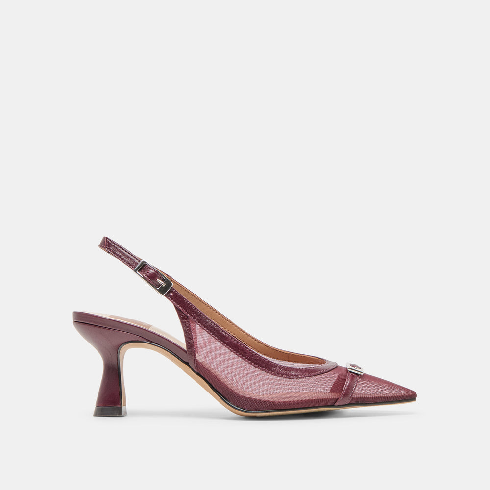 Dolce Vita SHOES | Lorine Burgundy Mesh Heels