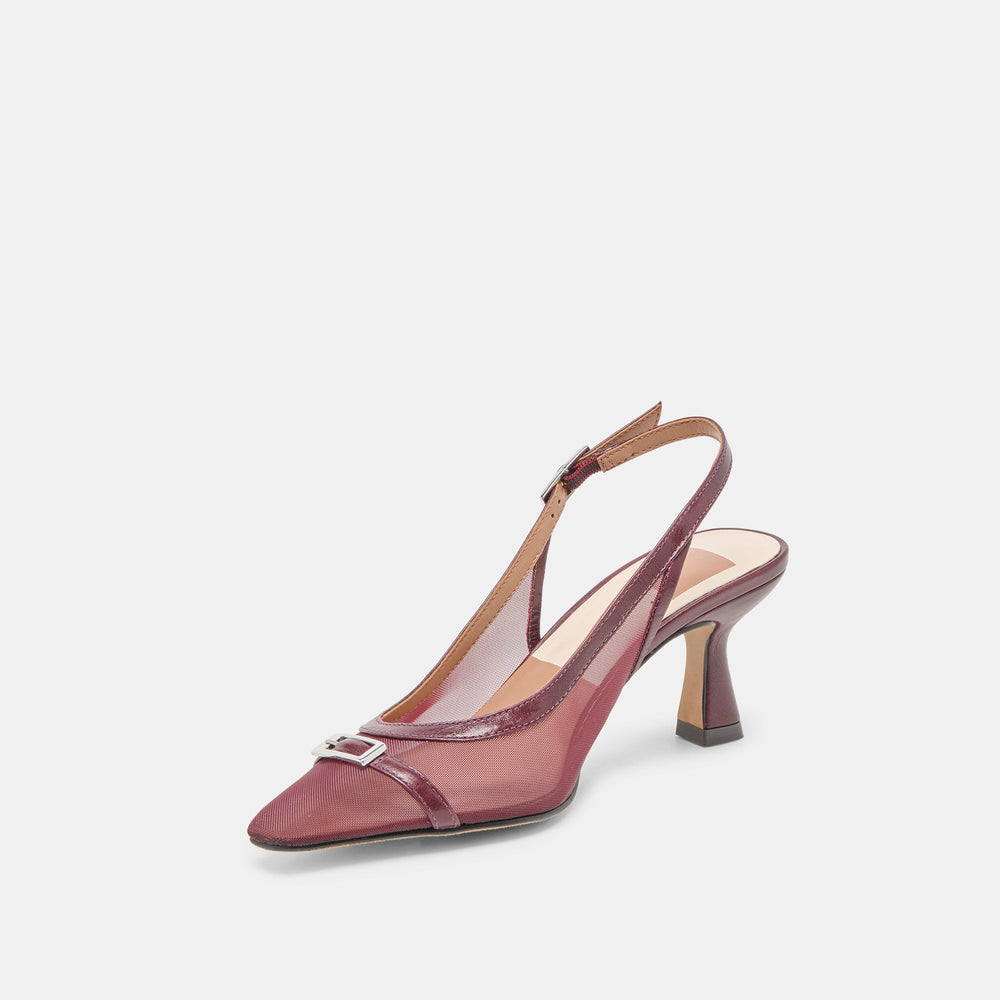 Dolce Vita SHOES | Lorine Burgundy Mesh Heels