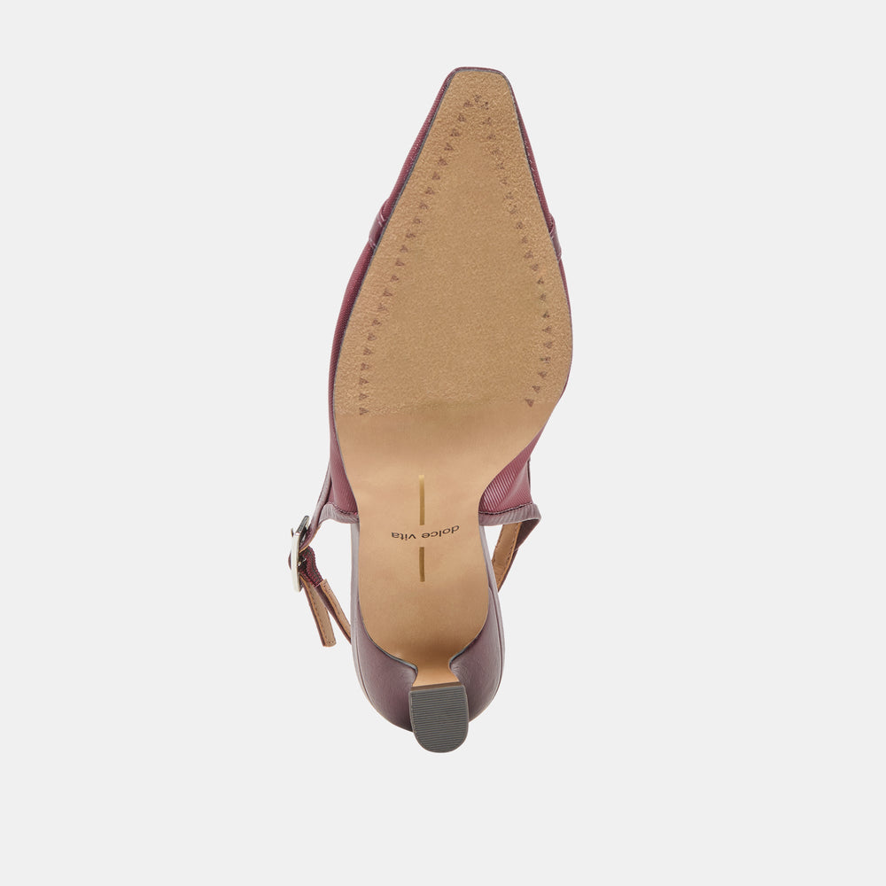 Dolce Vita SHOES | Lorine Burgundy Mesh Heels
